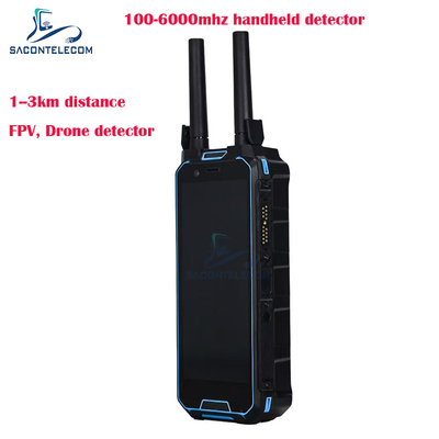 H2L 1.5Km alcance localizador de drones portátil 100-6Ghz detector de drones FPV portátil