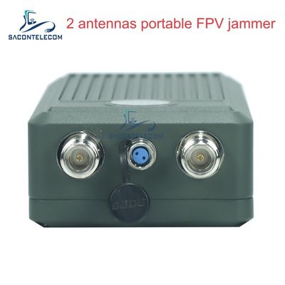 Jammmer anti-drones portátil de mano de 2 bandas con 60W de potencia de salida y batería de 32000 mAh