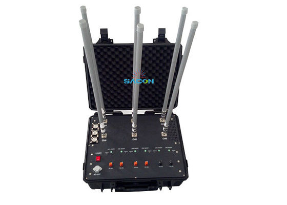 Jammer Manpack de 20-2700MHz y 8 bandas con potencia de salida de 50 vatios, sistema de defensa Jammer tipo caja portátil