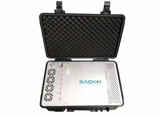 350W 7 canales Manpack Jammer con antenas de fibra de vidrio para bloqueo de señal GPS 3G 4G