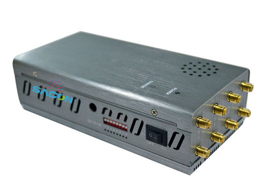 Jammer GPS de alta potencia de 8W y bloqueador de teléfonos celulares con 8 bandas y alcance de 30m