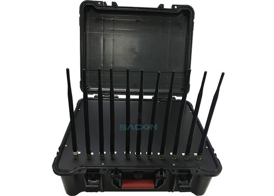 Interruptor portátil de alta potencia de 55W con 11 canales y batería incorporada para bloquear la señal de forma segura