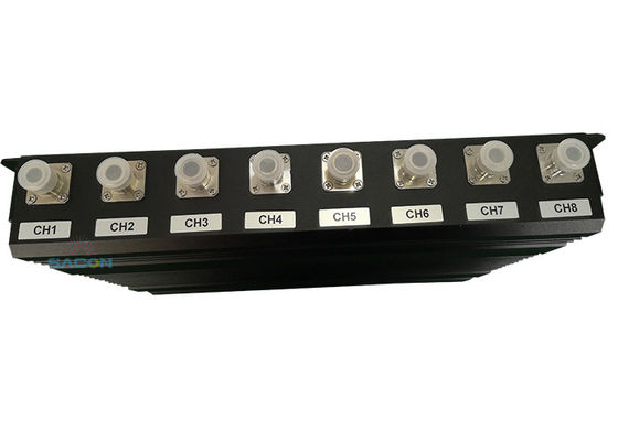 Interruptor de señal de teléfono móvil de 8 canales de alta potencia de 160W con rango de interferencia de 80m para señales GPS WiFi 2G 3G 4G