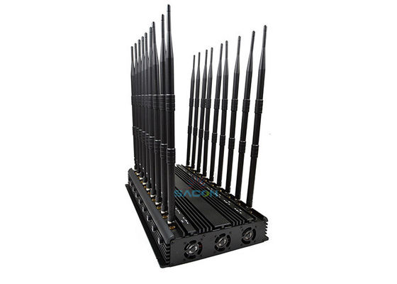 18 Canales Bloqueador de Señal de Teléfono Móvil 42W Alta Potencia Bloquea Todas las Señales GPS