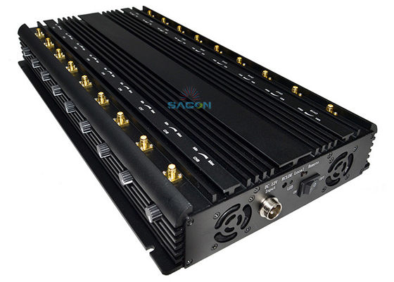 18 antenas 42W alto rendimiento de la señal de teléfono celular jammer con 40m radio de interferencia