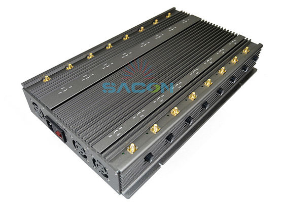 16 Antenas Jammer de Señal 5G con Potencia de Salida de 100W y Radio de Bloqueo de 80m