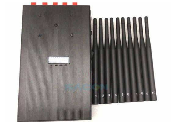 Bloqueador de señal 5G portátil con 10 antenas, alcance de 15 m y batería de 8000 mAh