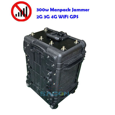 Interruptor de señal de teléfono móvil de 400w 8 antenas 2G 3G 4G 5G GPS 500m de alcance Militar utilizado