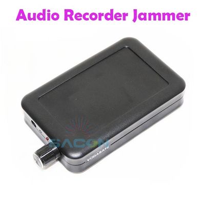 Interferencia acústica de plástico 85dB Grabadora de audio con interferencia de señal con distancia de protección de 2m