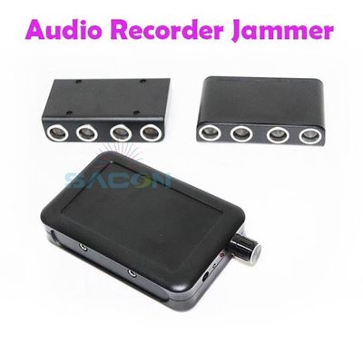 Interferencia acústica de plástico 85dB Grabadora de audio con interferencia de señal con distancia de protección de 2m