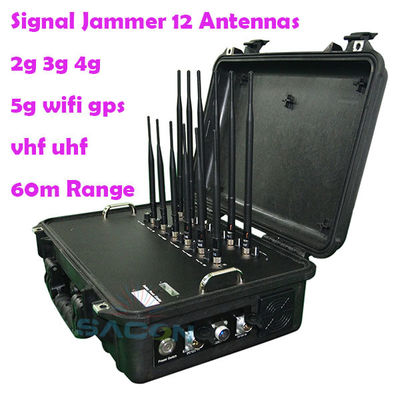 56W 12 Antenas 868MHz Bloqueador de Señal 5G para Bloqueo Multifrecuencia
