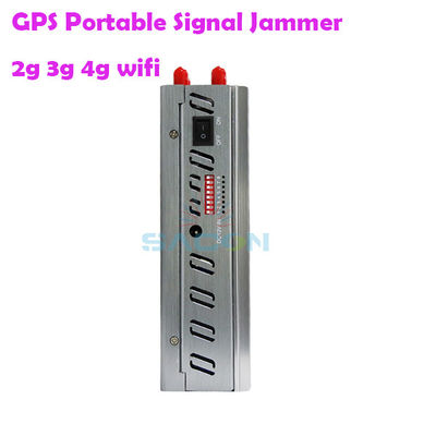 8000mAH Batería 8 Antenas Interruptor de señal GPS portátil para bloqueo de señal 2G 3G 4G