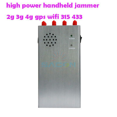 8000mAH Batería 8 Antenas Interruptor de señal GPS portátil para bloqueo de señal 2G 3G 4G