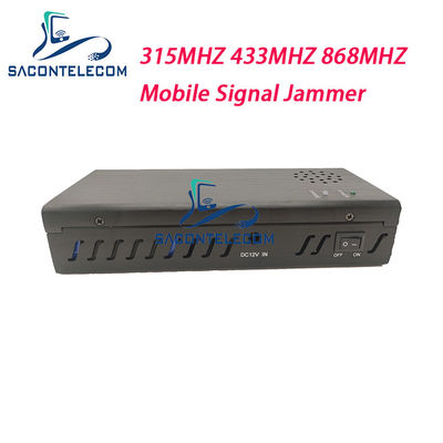 Jammer de Señal Portátil con Batería de 8000mAh 3 Bandas 315MHz 433MHz 868MHz y Alcance de 100m