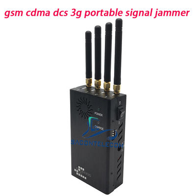 4 Canales 2W de Potencia 15m de Alcance Jammer de Señal Portátil y Jammer de Teléfono Móvil para Bloqueo WiFi GPS