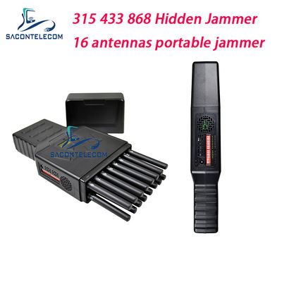 16 Antenas 12000mAh 12W Bloqueador de Señal Portátil para 2G 3G 4G 5G GPS WiFi