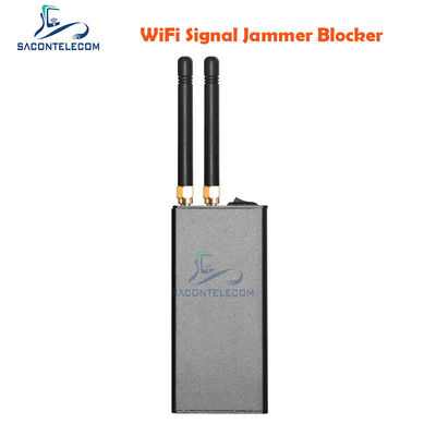 Batería de 1200 mAh 10m Radio de interferencia 2 Antenas GPS Jammer de señal WiFi GPS Bloqueador dispositivo portátil de interferencia de señal