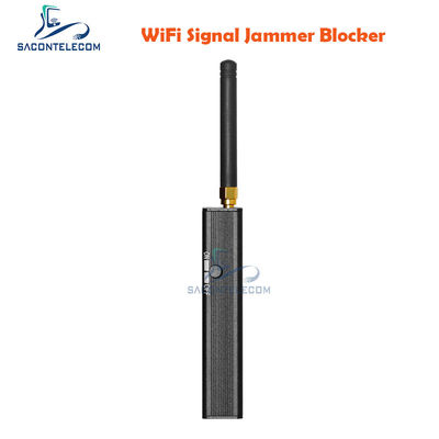 Batería de 1200 mAh 10m Radio de interferencia 2 Antenas GPS Jammer de señal WiFi GPS Bloqueador dispositivo portátil de interferencia de señal
