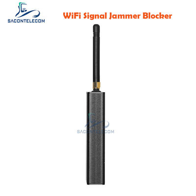 Batería de 1200 mAh 10m Radio de interferencia 2 Antenas GPS Jammer de señal WiFi GPS Bloqueador dispositivo portátil de interferencia de señal