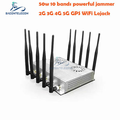 Interruptor de señal de escritorio de alta potencia de 50W con 10 antenas y 2 ventiladores de enfriamiento para GSM DCS 3G 4G 5G