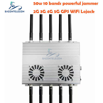 Interruptor de señal de escritorio de alta potencia de 50W con 10 antenas y 2 ventiladores de enfriamiento para GSM DCS 3G 4G 5G