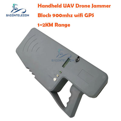 Jammer de drones UAV de control manual de 40W con alcance de 1200m
