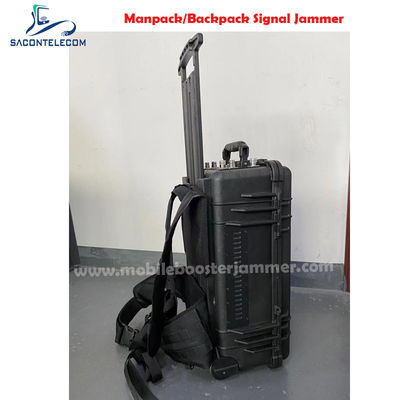 Jammer Manpack de Alta Potencia de 120W y 6 Canales con Maletín Pelican para Bloqueo 2G 3G 4G 5G VHF UHF GPS WiFi