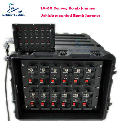 Vehículo de convoy militar bomb Jammer 20-6G 11 Bandas 550w Montado en el techo