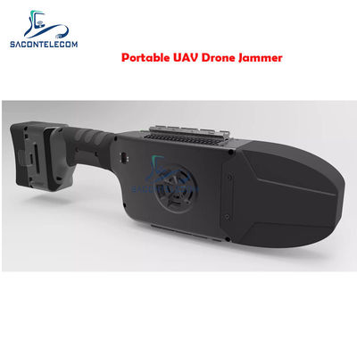 80wh UAV Drone Jammer de señal aterrizaje forzado 1.3km IP66 2.4Ghz 5.8Ghz