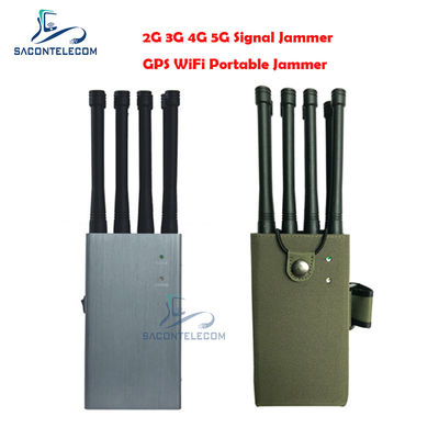 8W 8 Antenas Interruptor de señal portátil con radio de 30m para GPS WiFi 2G 3G 4G 5G Bloqueo