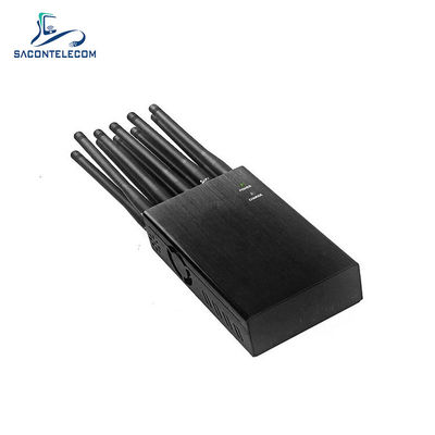 10W Potencia 20m Radio 10 Canales Bloqueador Interferidor de Señal Portátil para WiFi GPS 2G 3G 4G 5G