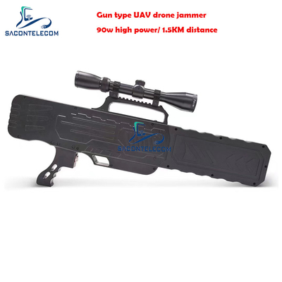 Disparador anti-drones de mano 2.4G 5.8G GPS 90w potencia 2KM distancia
