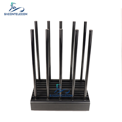 10 poder 2G 3G 4G 5G GPS WiFi de la emisión 100w del interruptor de Wifi de los canales 24 horas de trabajo
