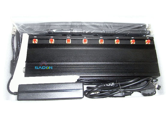 8 canales escritorio prisión teléfono celular jammers 365 días de trabajo alcance hasta 40m
