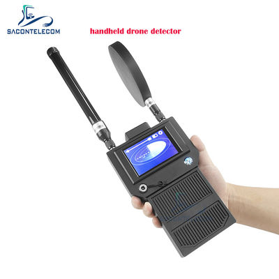 Detector de drones portátil de 400-6000 MHz con alcance de 2 km y cobertura de 360° para drones UAV y FPV