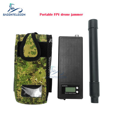 Jammer de drones FPV portátil con rango de 1.5 km y alta potencia de 50W para bloqueo de señales anti-drones de UAV