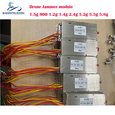 30W 5.8G WiFi Modulo de interferencia de drones con amplificador de energía de interferencia de drones UAV de frecuencia personalizada