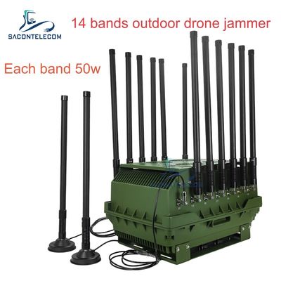 14 canales 700W de alta potencia con rango de interferencia de 2 km para seguridad al aire libre