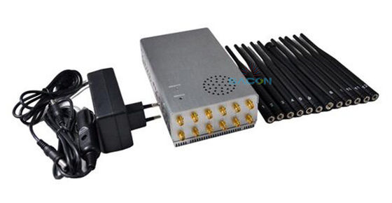 Antennas portátiles de 2dBi Jammer de señal 7.4V 10000mAh Carga de CA