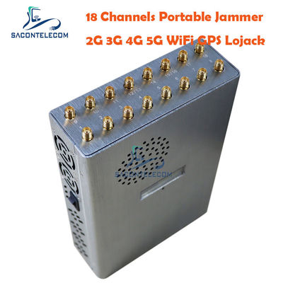 Interruptor de señal portátil de 18 bandas con batería de 12000 mAh para bloquear la comunicación segura